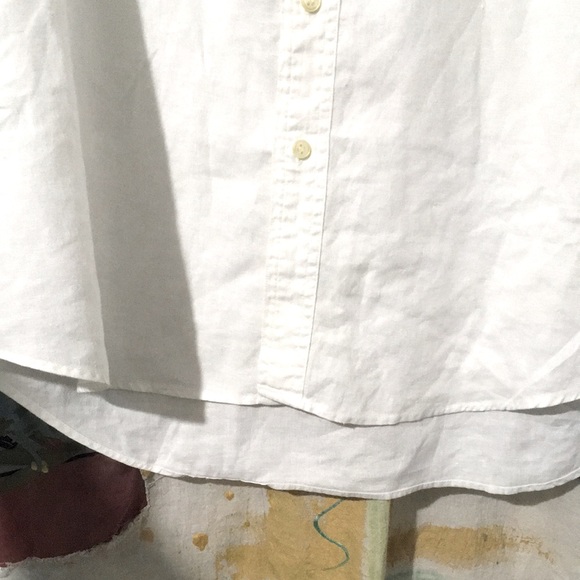 GAP 100% LINEN SHIRT MEN SIZE MEDIUM EUC - Picture 6 of 8